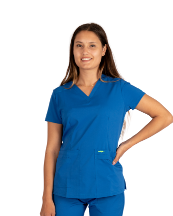 Chaqueta médica modelo active color azul royal, linea Ultra, marca XIMED